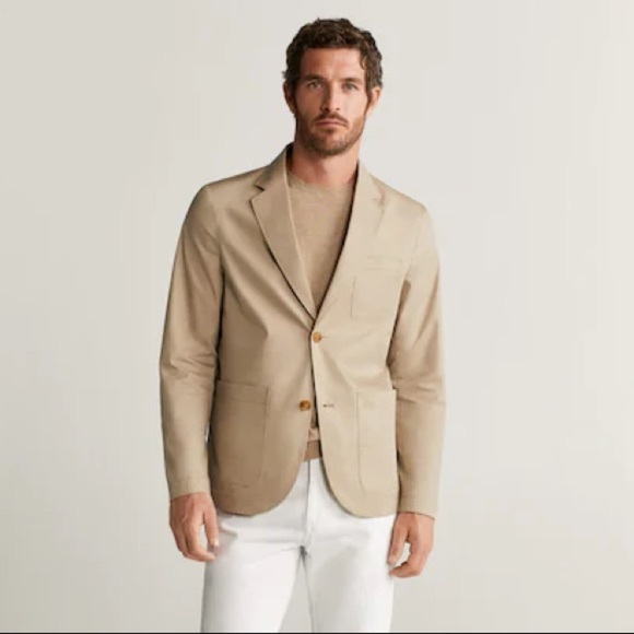 Neiman Marcus Other - Men’s causal tan blazer jacket
